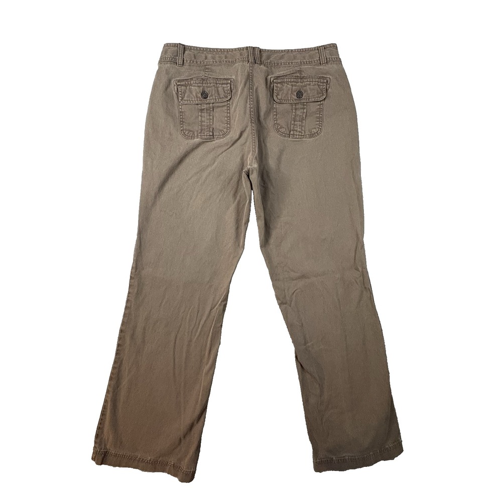 Dockers Favorite Fit Women's 10 (34.5x30.25) Brown Straight Stretch Chino Pants - Picture 2 of 9